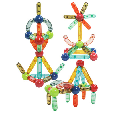 Магнитный конструктор Магнитные палочки 26 деталей Рыжий Кот 2313685 1